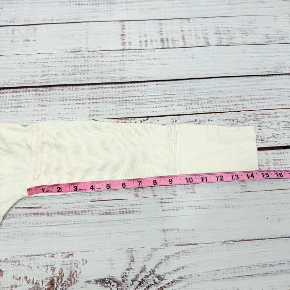 Soft Surroundings Women’s size Medium Cream Waffle Knit Thermal Wayfarer Tunic - Picture 11 of 14